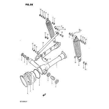 REAR SWINGING ARM (MODEL T)