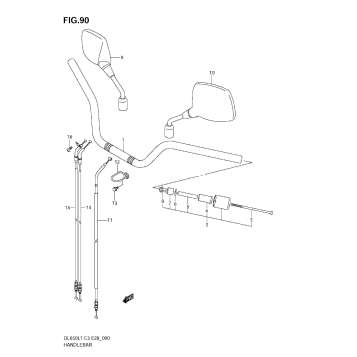 HANDLEBAR (DL650A L1 E28)