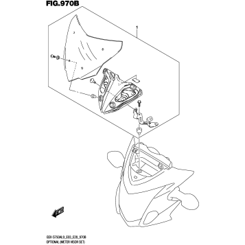 OPTIONAL (METER VISOR SET)