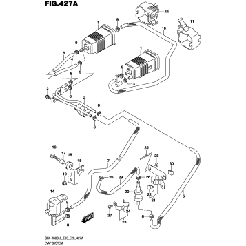 EVAP SYSTEM (GSX-R600L8 E33)