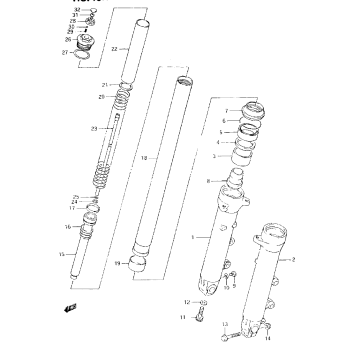 FRONT MASTER CYLINDER(MODEL K/L/M/N/P/R/S/T)