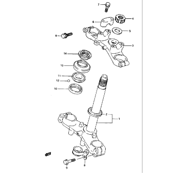 STEERING STEM (MODEL K)