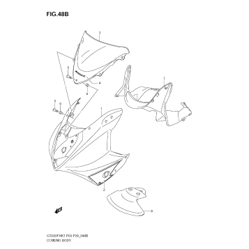 COWLING BODY (GS500FK9)