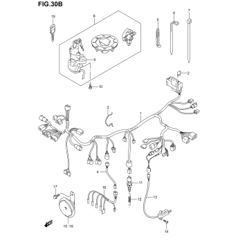 WIRING HARNESS (GSF1200K1/K2/K3)