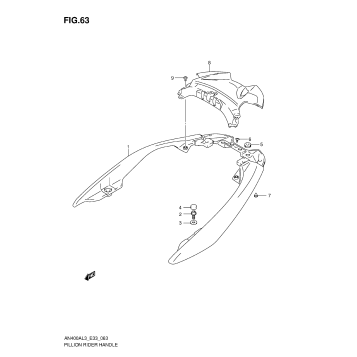 PILLION RIDER HANDLE (AN400AL3 E33)