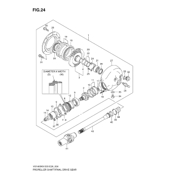 PROPELLER SHAFT - FINAL DRIVE GEAR