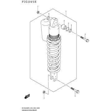 REAR SHOCK ABSORBER (DR-Z400SMM3 E28)