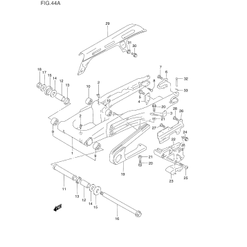 REAR SWINGING ARM (MODEL P)
