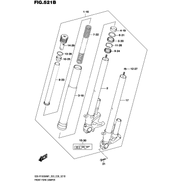 FRONT FORK DAMPER (GSX-R1000RA,GSX-R1000RZA)