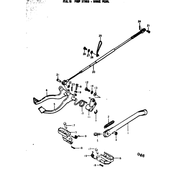 prop STAND - BRAKE PEDAL