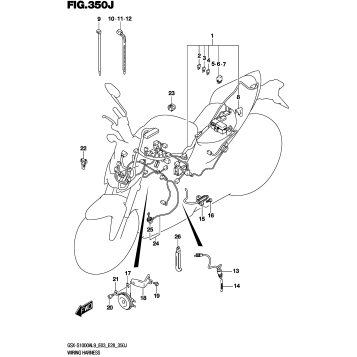 WIRING HARNESS (GSX-S1000AZL9 E33)