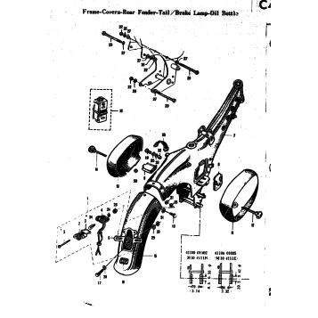FRAME-COVERS-REAR FENDER-TAIL/BRAKE LAMP-OIL BOTTLE