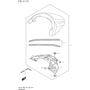 SEAT TAIL BOX (SEE NOTE 1) 507B
