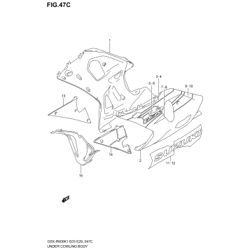 UNDER COWLING (GSX-R600K3)