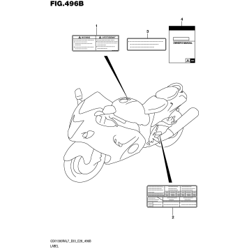LABEL (GSX1300RAL7 E28)