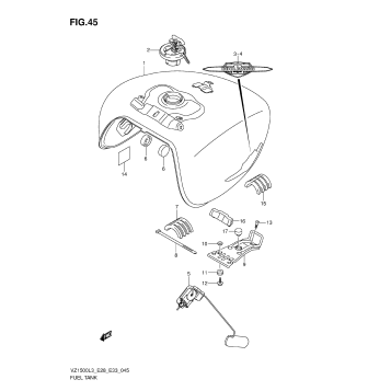 FUEL TANK (VZ1500L3 E33)