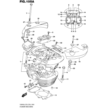 CYLINDER HEAD (REAR) (VL800L6 E03)