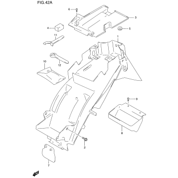 REAR FENDER (GSF1200SAV)