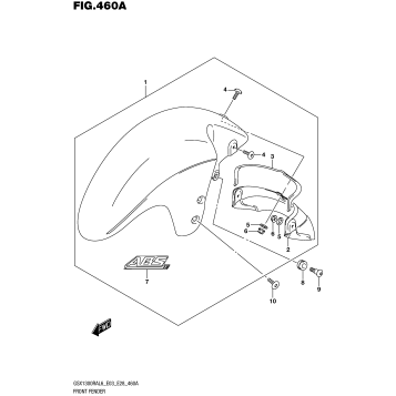 FRONT FENDER (GSX1300RAL6 E03)
