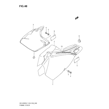 FRAME COVER (DR-Z400SL1 E28)