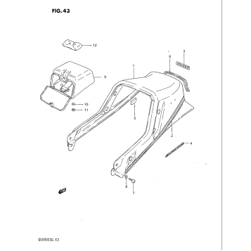 SEAT TAIL COVER (GS550ES3/ESE)