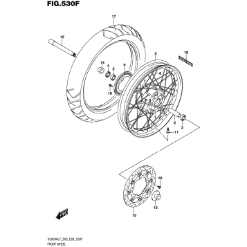 FRONT WHEEL (DL650XAL7 E33)