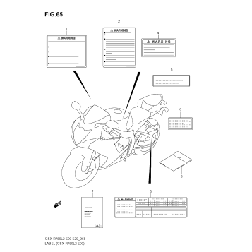 LABEL (GSX-R750 L2 E03)