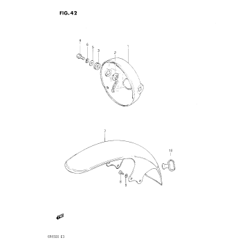 HEAD LAMP HOUSING-FRONT FENDER