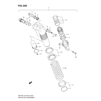 REAR SHOCK ABSORBER (MODEL K6)