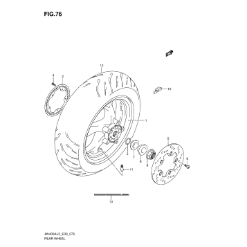 REAR WHEEL (AN400AL3 E33)