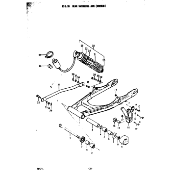 REAR SWINGING ARM (RM2508)