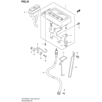 SPEEDOMETER (DR-Z400SL4 E33)