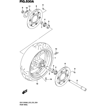 FRONT WHEEL (GSX-S1000AL9 E03)