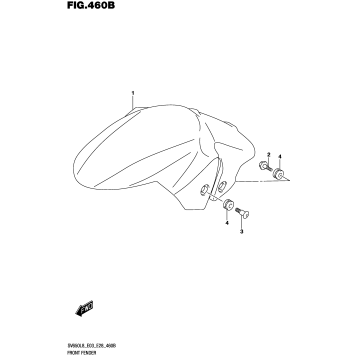 FRONT FENDER (SV650L8 E33)