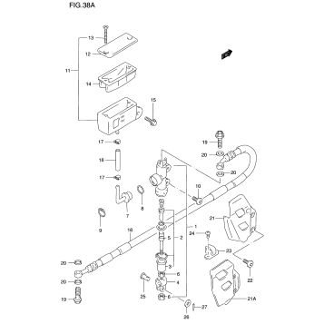 REAR MASTER CYLINDER (MODEL V/W/X/Y)