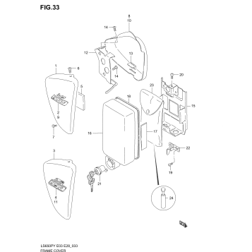 FRAME COVER (MODEL T/V)