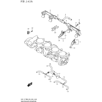 THROTTLE BODY HOSE/JOINT (E03,E28)