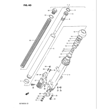 FRONT DAMPER (GS750ESD)