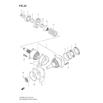 SECONDARY DRIVE GEAR