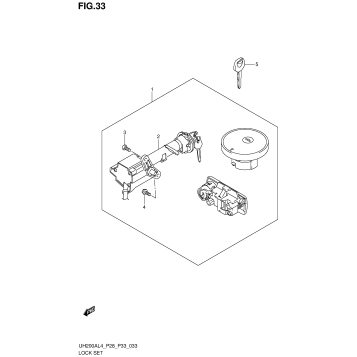 LOCK SET (UH200AL4 P28)