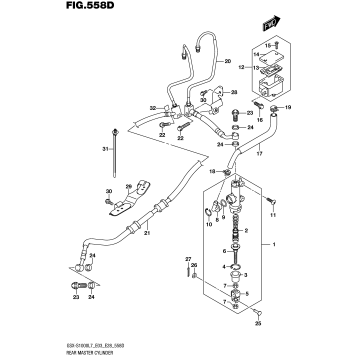 REAR MASTER CYLINDER (GSX-S1000AL7 E33)