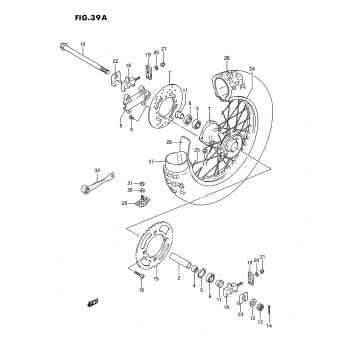 REAR WHEEL (MODEL L/M/N/P/R/S)