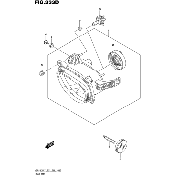 HEADLAMP (VZR1800BZL7 E33)