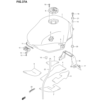 FUEL TANK (MODEL K5)