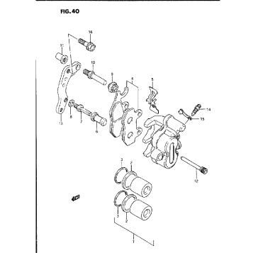 FRONT CALIPER (MODEL L/M/)