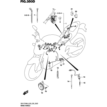 WIRING HARNESS (GSX-S750YAL9 E28)