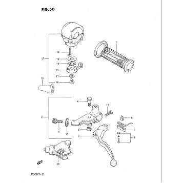 LEFT HANDLE SWITCH (GS550ESD)