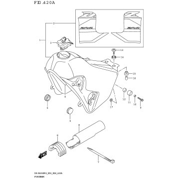 FUEL TANK (DR-Z400SM:(E03,E28))