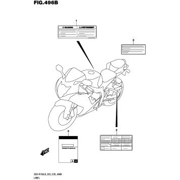 LABEL (GSX-R750L8 E28)