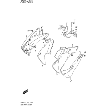 FUEL TANK COVER (GW250L5 P33)